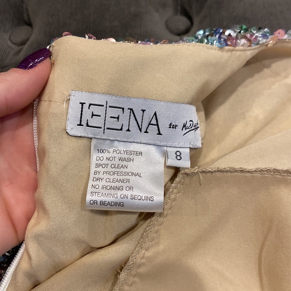 NWOT Ieena for Mac Duggal sequin shift dress - Picture 10 of 10